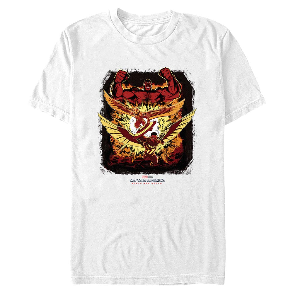 boohoo MAN★半袖 Captain America Red Hulk トップス Tシャツ Marvel Captain America: Brave New World Red Hulk Pose T
