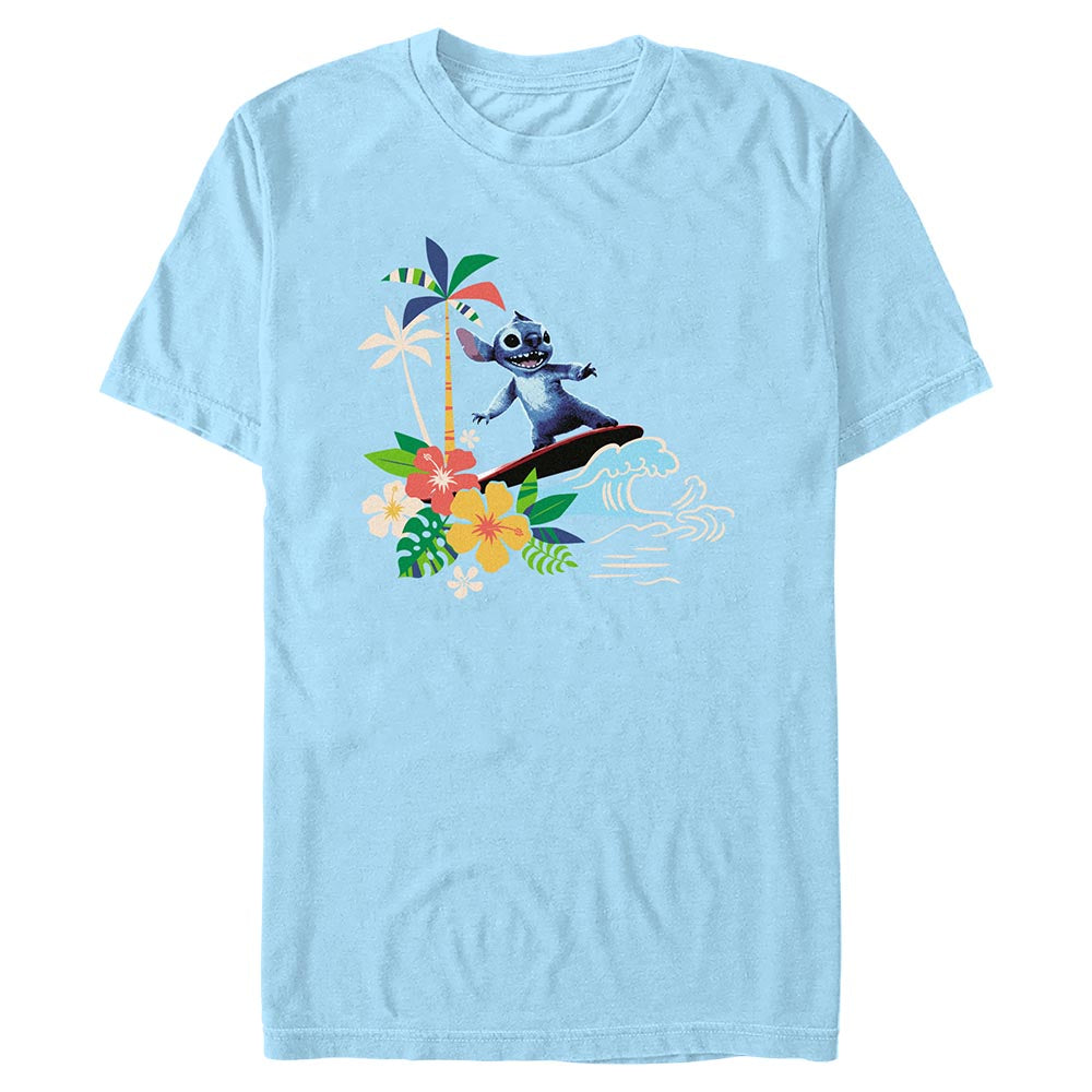 Lilo & Stitch Surfing T-shirt Lt Blue