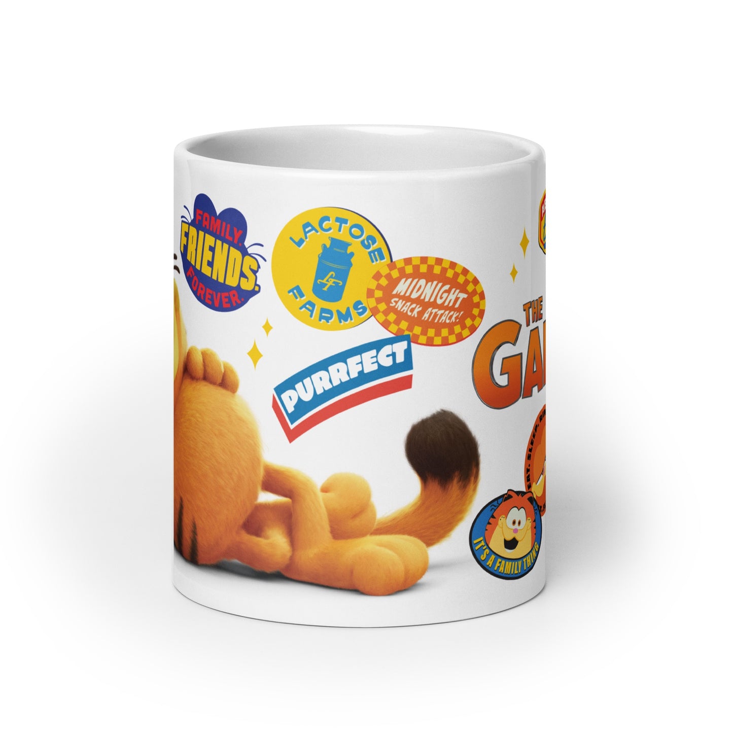 The Garfield Movie Sticker Icons Jumbo Mug