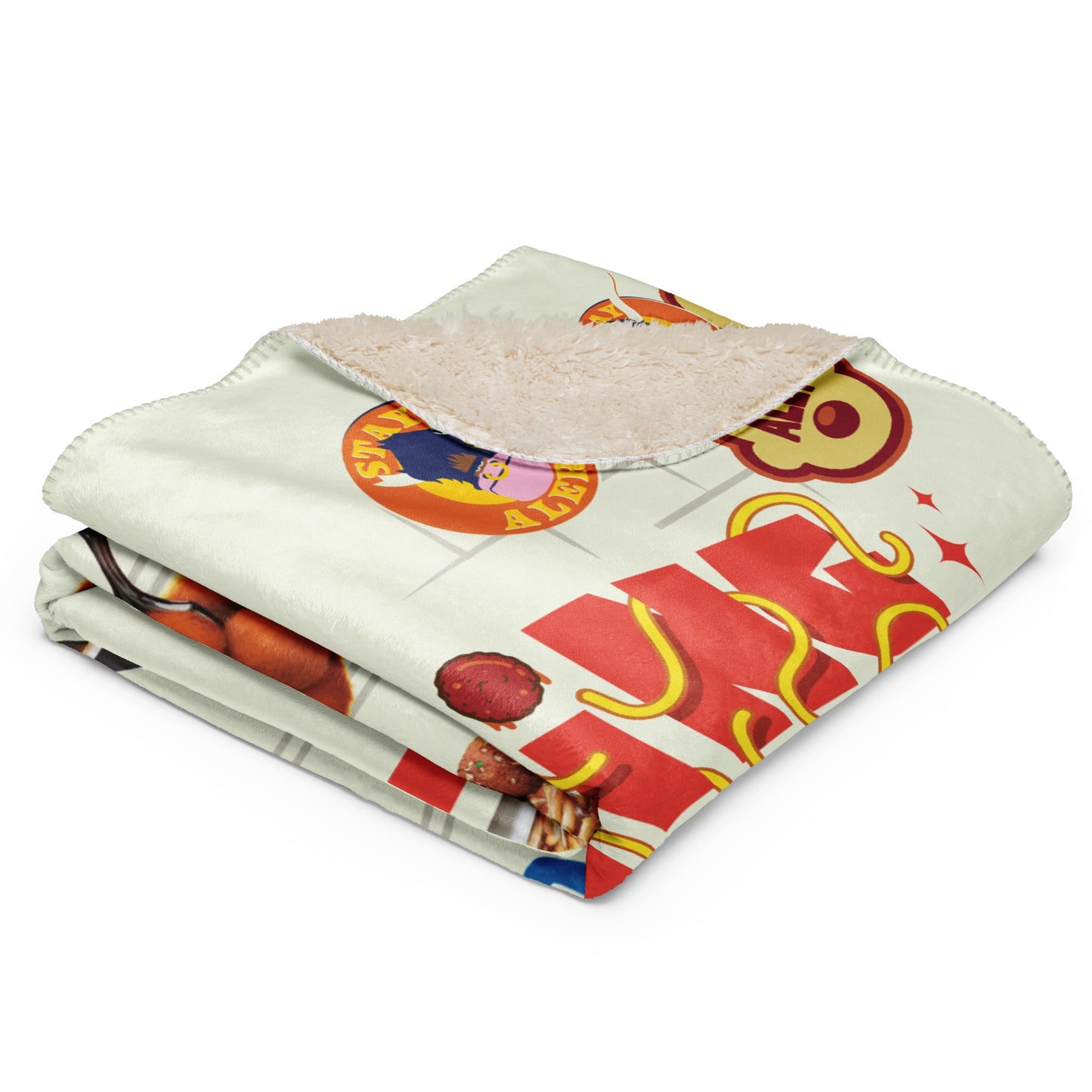 The Garfield Movie Living the Dream Sherpa Blanket