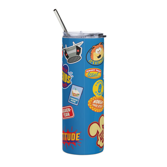 The Garfield Movie Sticker Icons Water Bottle-1