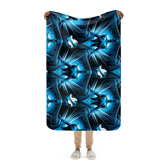 Ghostbusters: Frozen Empire Blue Ghost Sherpa Blanket-4