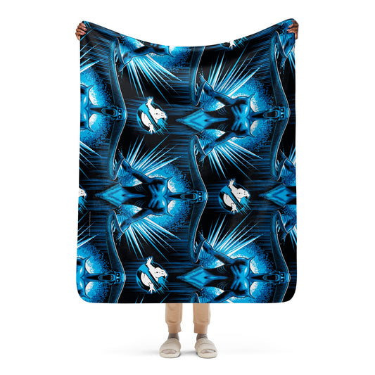 Ghostbusters: Frozen Empire Blue Ghost Sherpa Blanket-9
