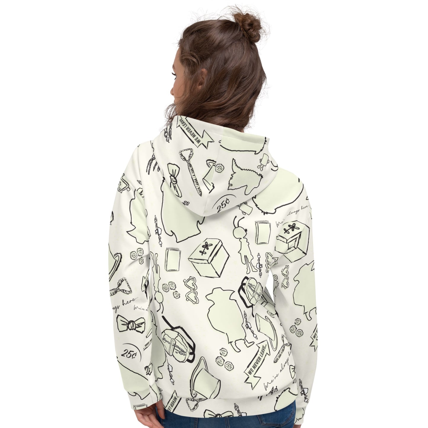 IF Silhouette Pattern Hoodie