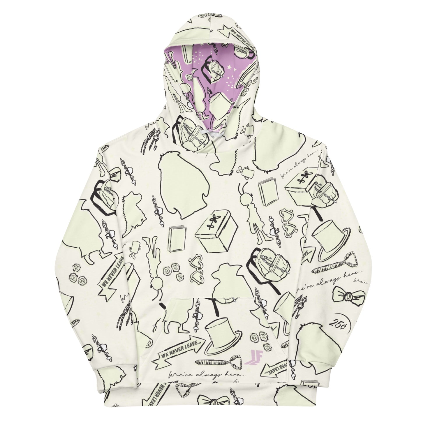 IF Silhouette Pattern Hoodie