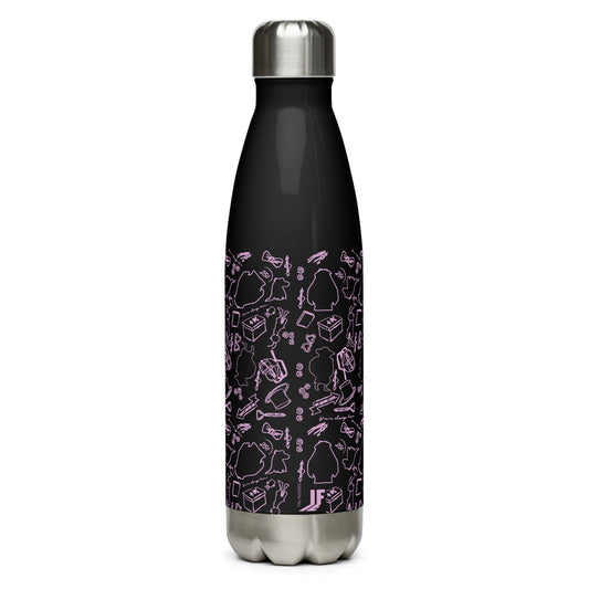 IF Silhouette Pattern Stainless Steel Water Bottle-1