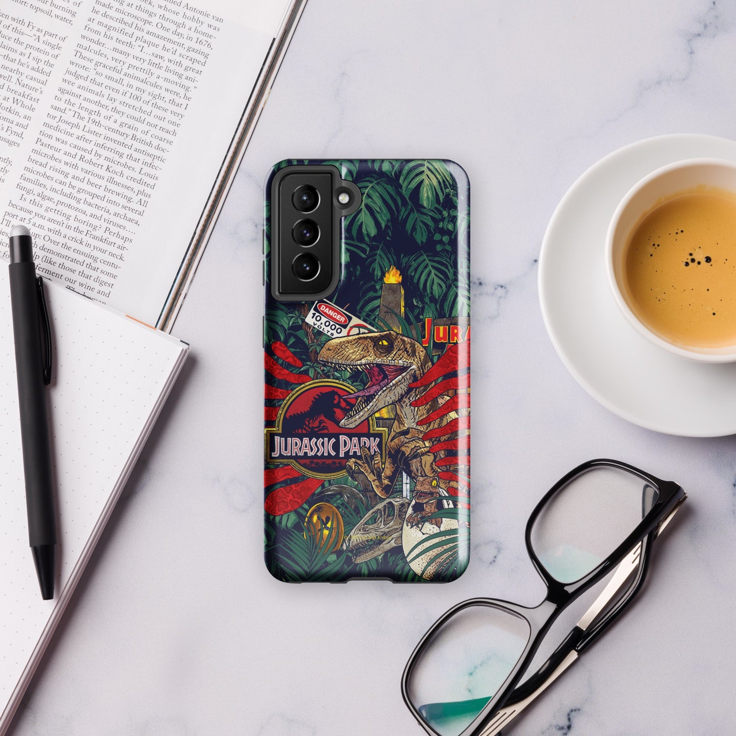 Jurassic Park Jungle Collage Samsung Tough Phone Case