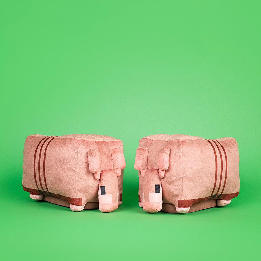 A Minecraft Movie Armadillo Plush Kids Slippers