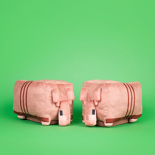 A Minecraft Movie Armadillo Plush Kids Slippers-7