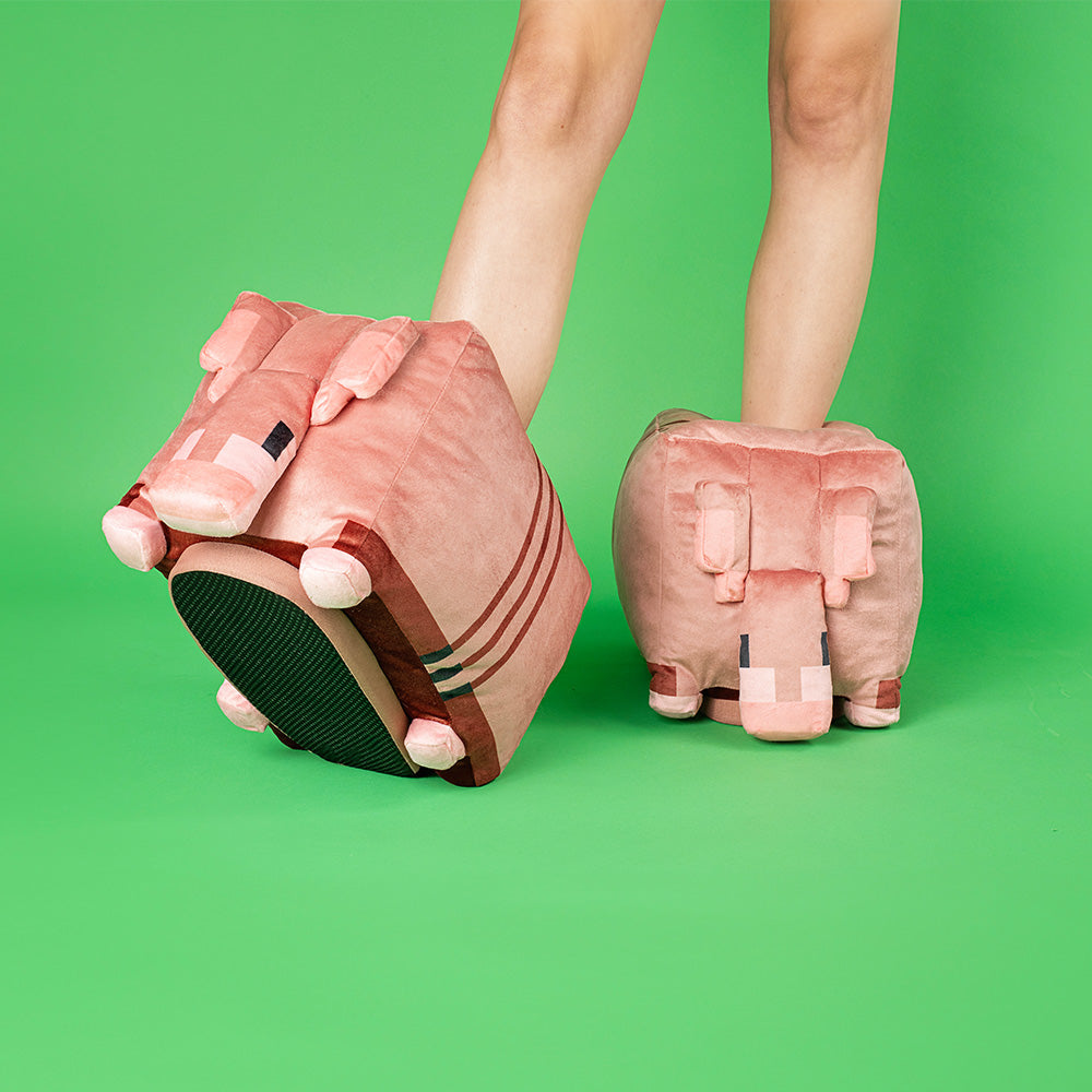A Minecraft Movie Armadillo Plush Adult Slippers