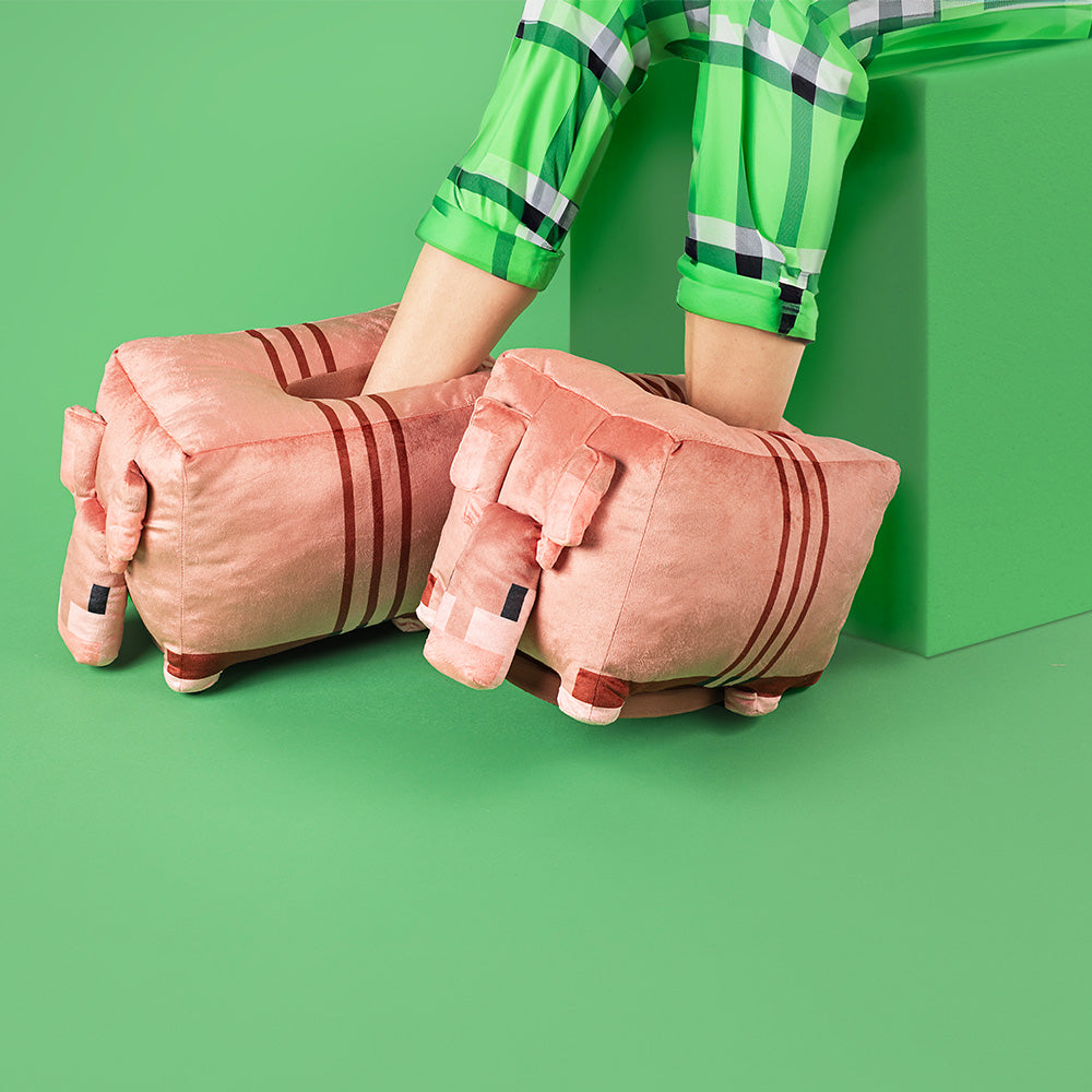 A Minecraft Movie Armadillo Plush Adult Slippers