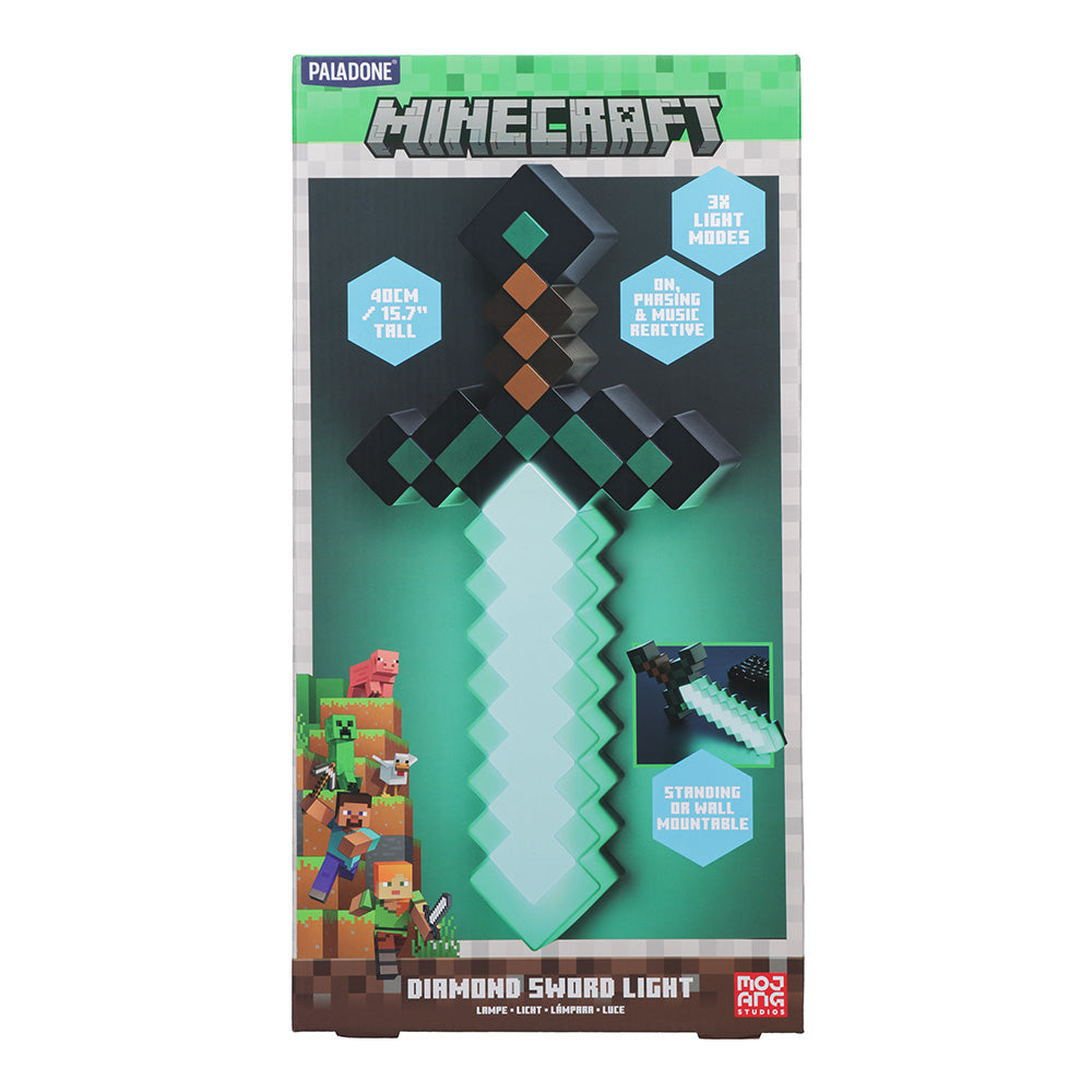 A Minecraft Movie Diamond Sword Lamp