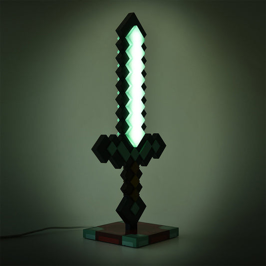 A Minecraft Movie 3D Diamond Sword Desk Lamp-3