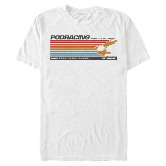 Star Wars 25th Anniversary The Phantom Menace Retro Line Podrace T-shirt-0