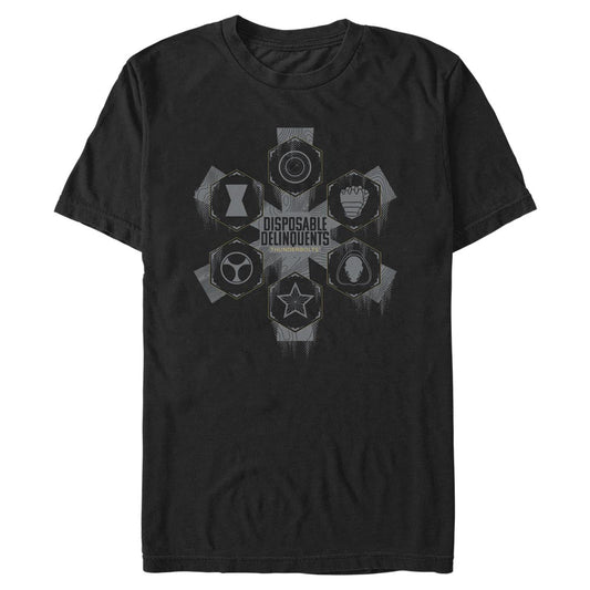 Thunderbolts* Disposable Delinquents Logos T-Shirt-0