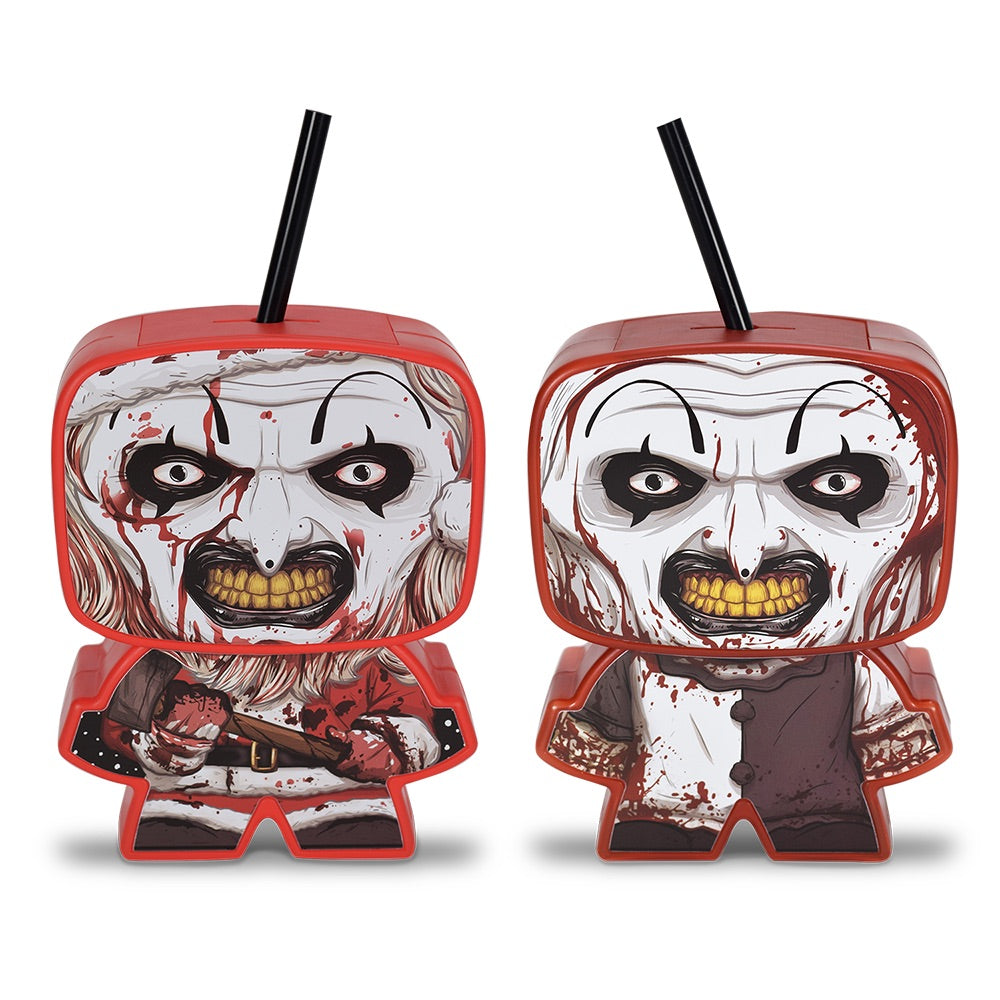 Terrifier3 Art the Clownテリファーフィギュアグッズセット Terrifier 3 Art The Clown Beverage Buddies - Set of 2