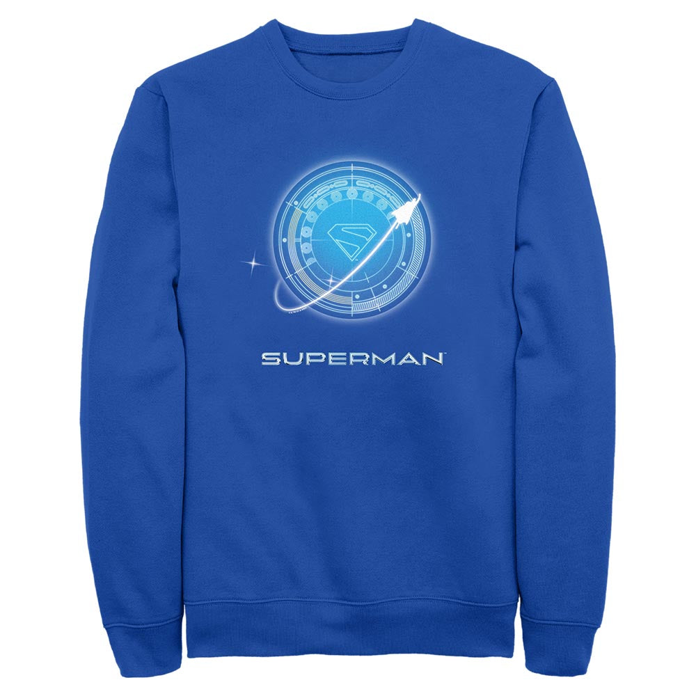 SUPERMAN (2025) Movie Superman Flying Symbol Crewneck Royal