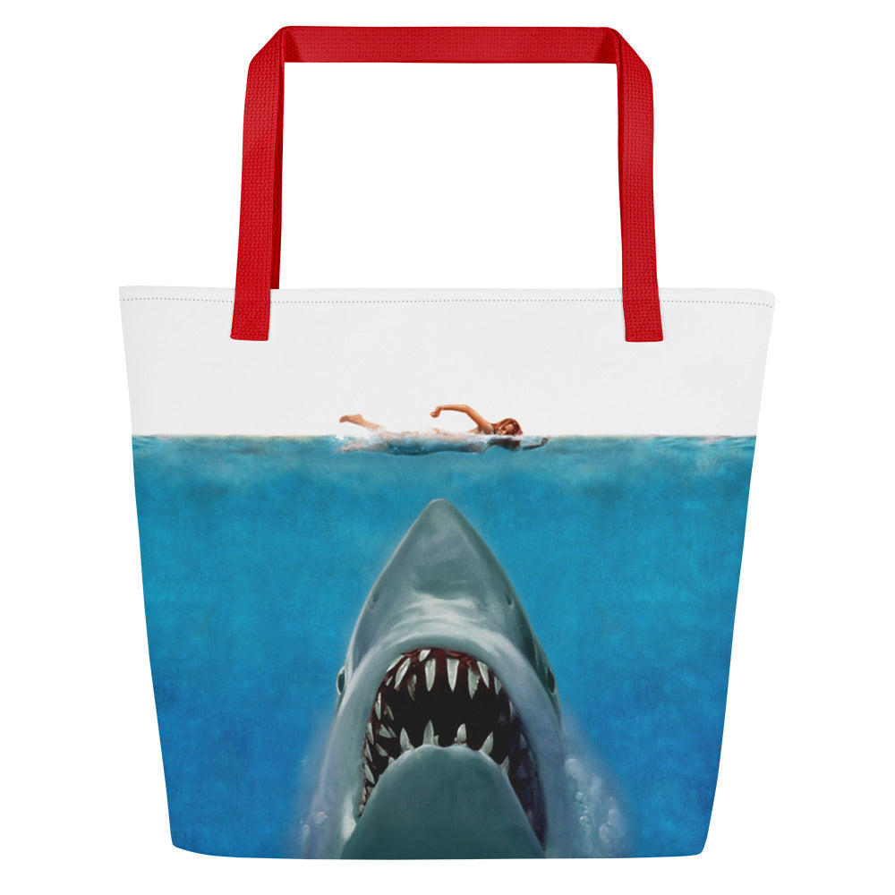 Jaws 50th Anniversary Beach Bag Red