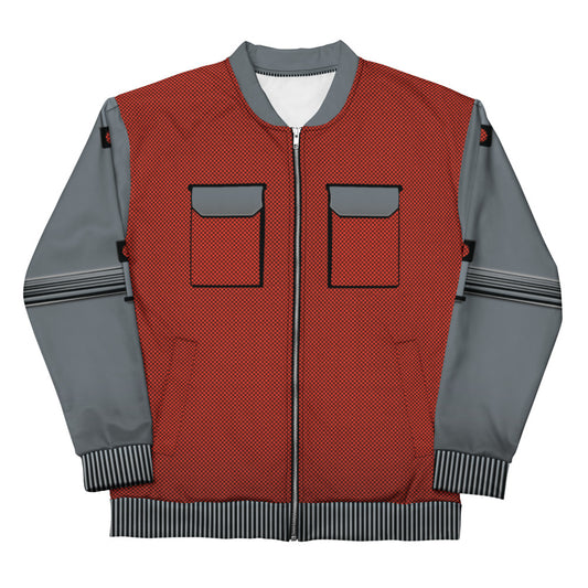 Back to the Future Marty McFly Bomber Jacket White-0