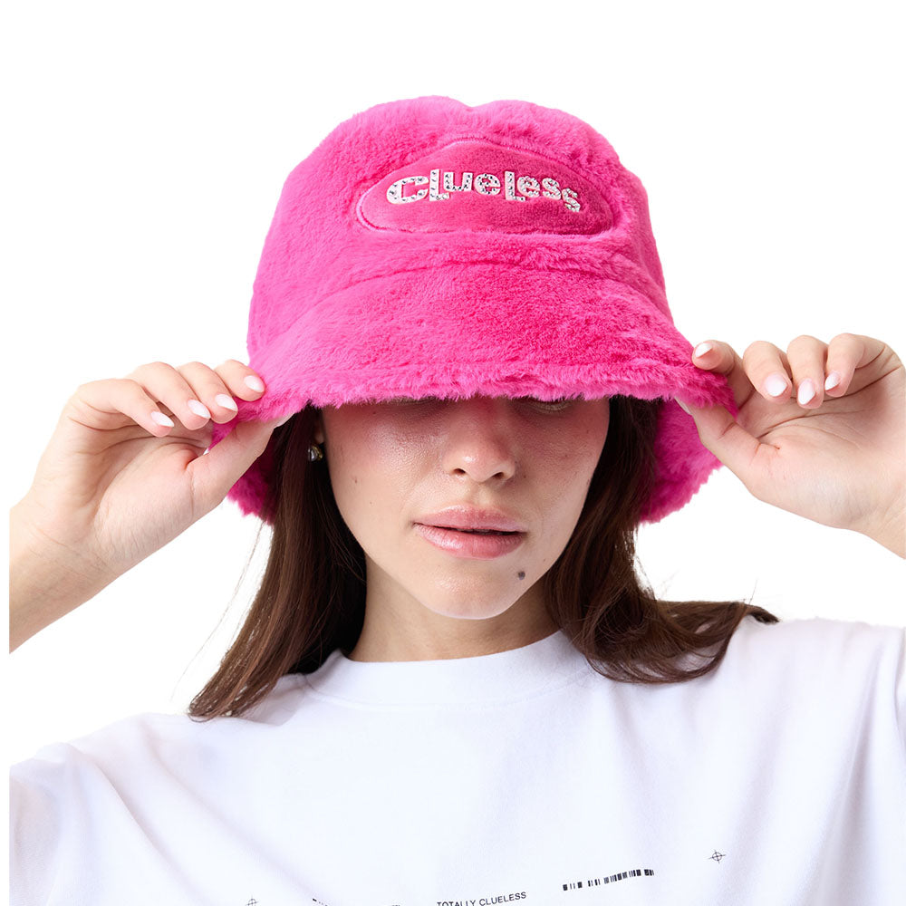 Clueless Fuzzy Jeweled Bucket Hat by Samii Ryan