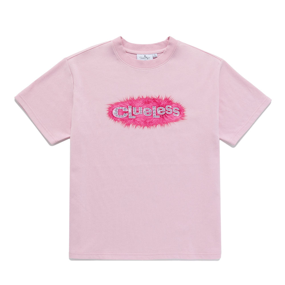 Clueless Logo Oversized T-Shirt Pink