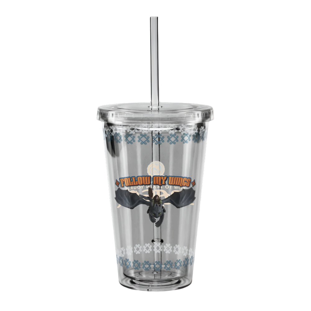 How to Train Your Dragon Follow My Wings Clear Tumbler