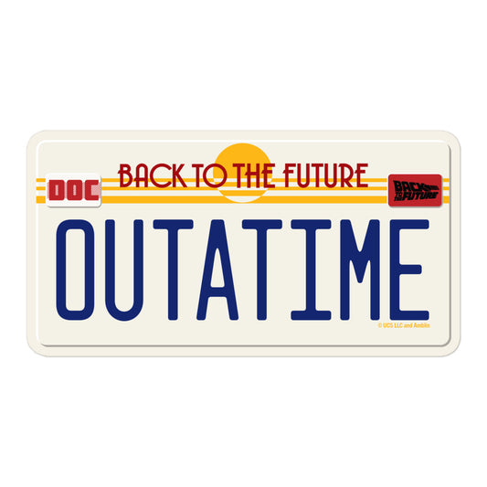 Back to the Future OUTATIME Die Cut Sticker 5.5 in x 5.5-0