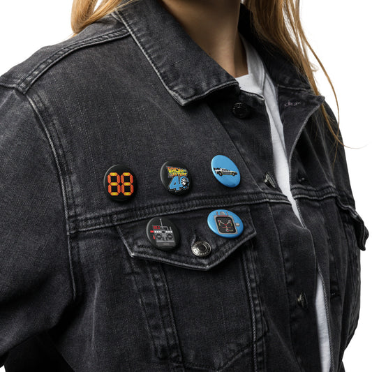 Back to the Future Icons Pin Set White-3