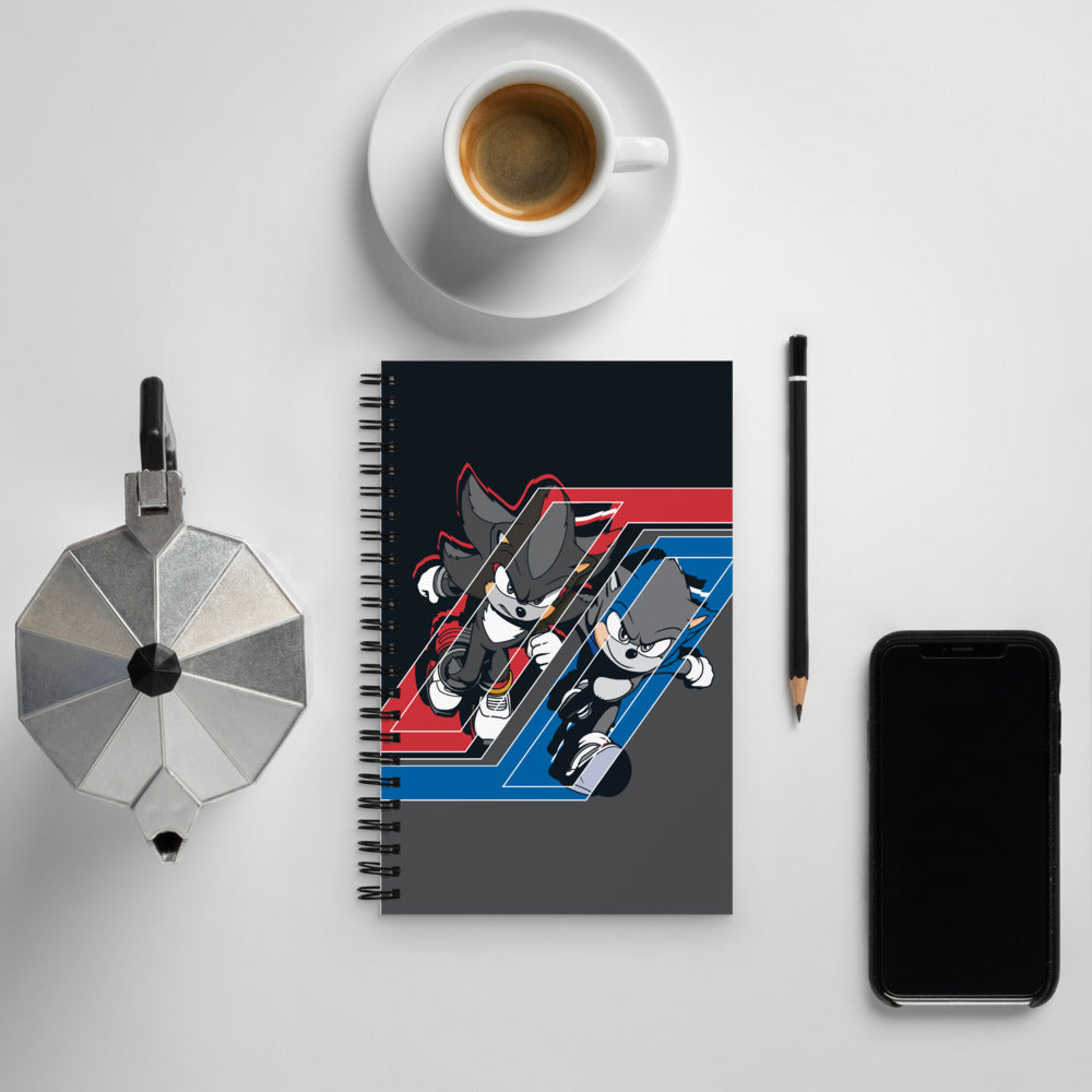 Sonic the Hedgehog 3 Sonic vs Shadow Spiral Notebook