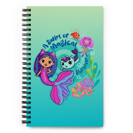 Gabby's Dollhouse Mermaid Swirl Spiral Notebook-0