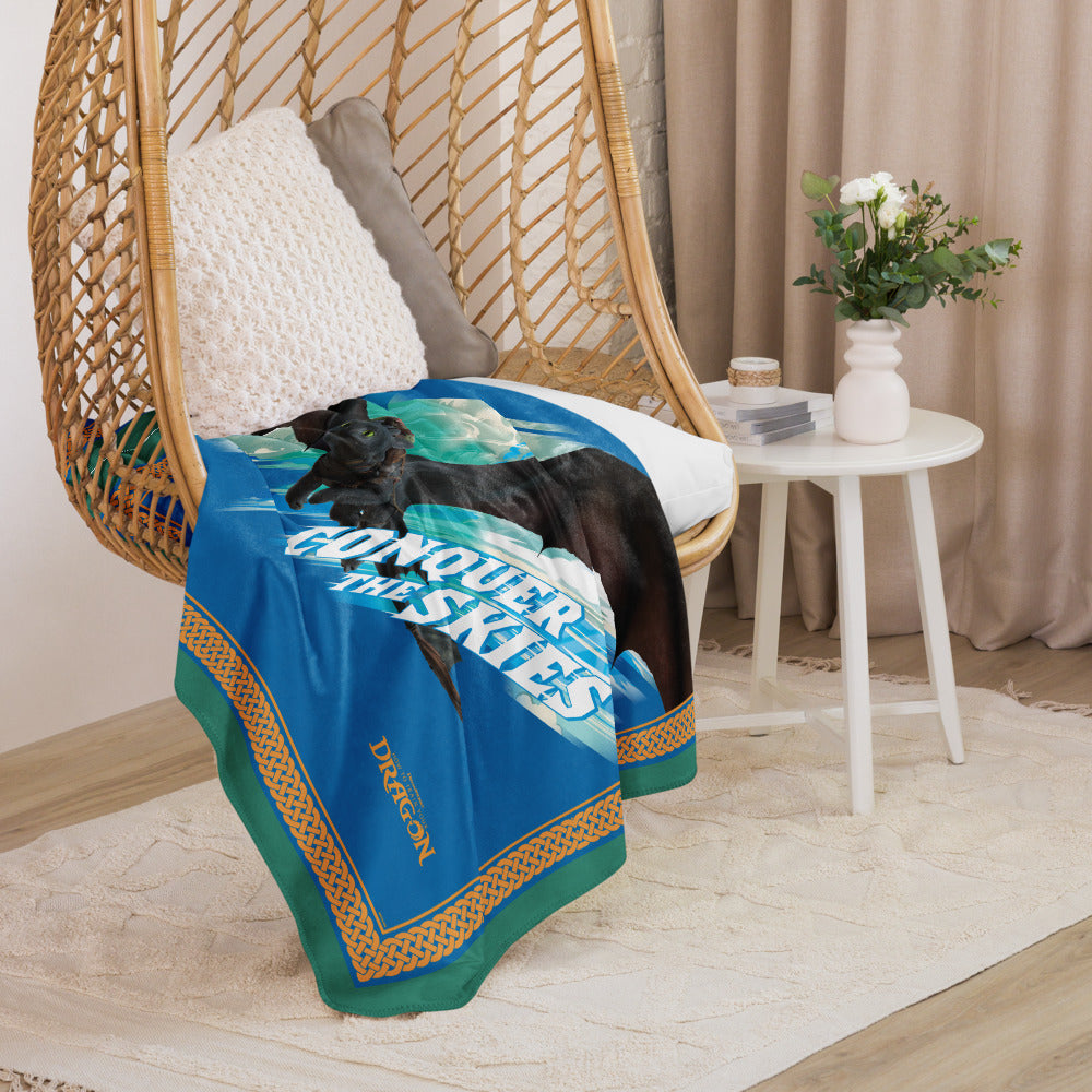 How to Train Your Dragon Conquer the Skies Premium Sherpa Blanket