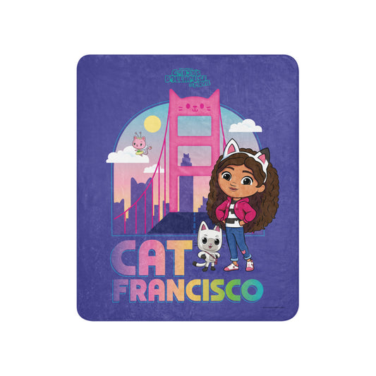 Gabby's Dollhouse Cat Francisco Premium Sherpa Blanket 60 in x 80 in-2