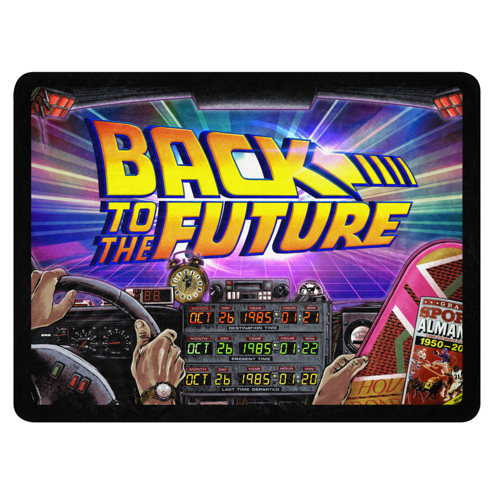 Back to the Future Dashboard Sherpa Blanket