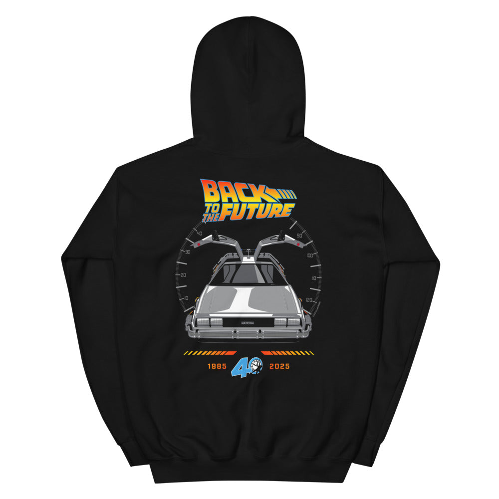 Back to the Future 40th Anniversary Hoodie Black