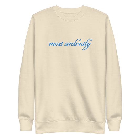 Pride and Prejudice Most Ardently Sweatshirt  Bone-1
