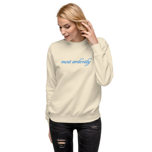 Pride and Prejudice Most Ardently Sweatshirt  Bone-2