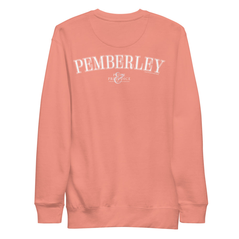 Pride & Prejudice Pemberley Unisex Fleece Pullover Dusty Rose
