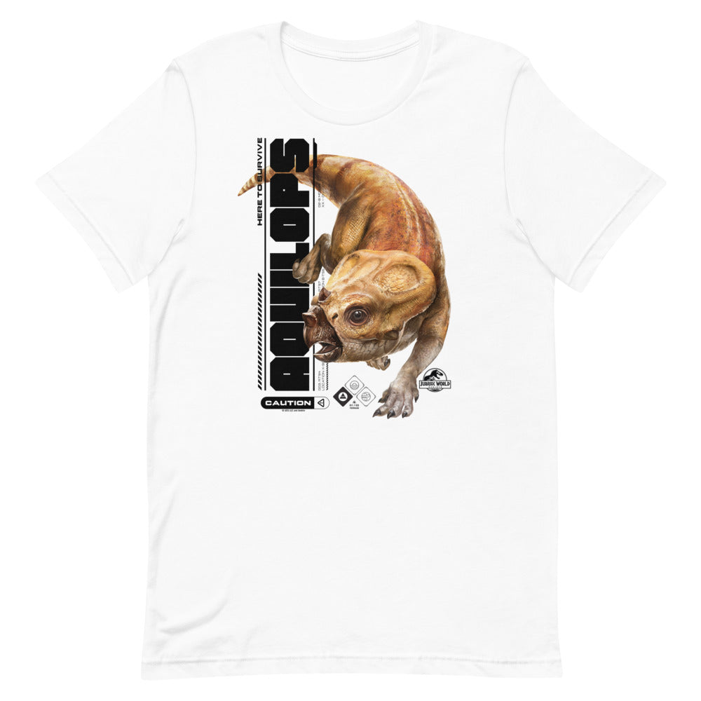 Jurassic World Rebirth Aquilops Critical Mission T-Shirt White