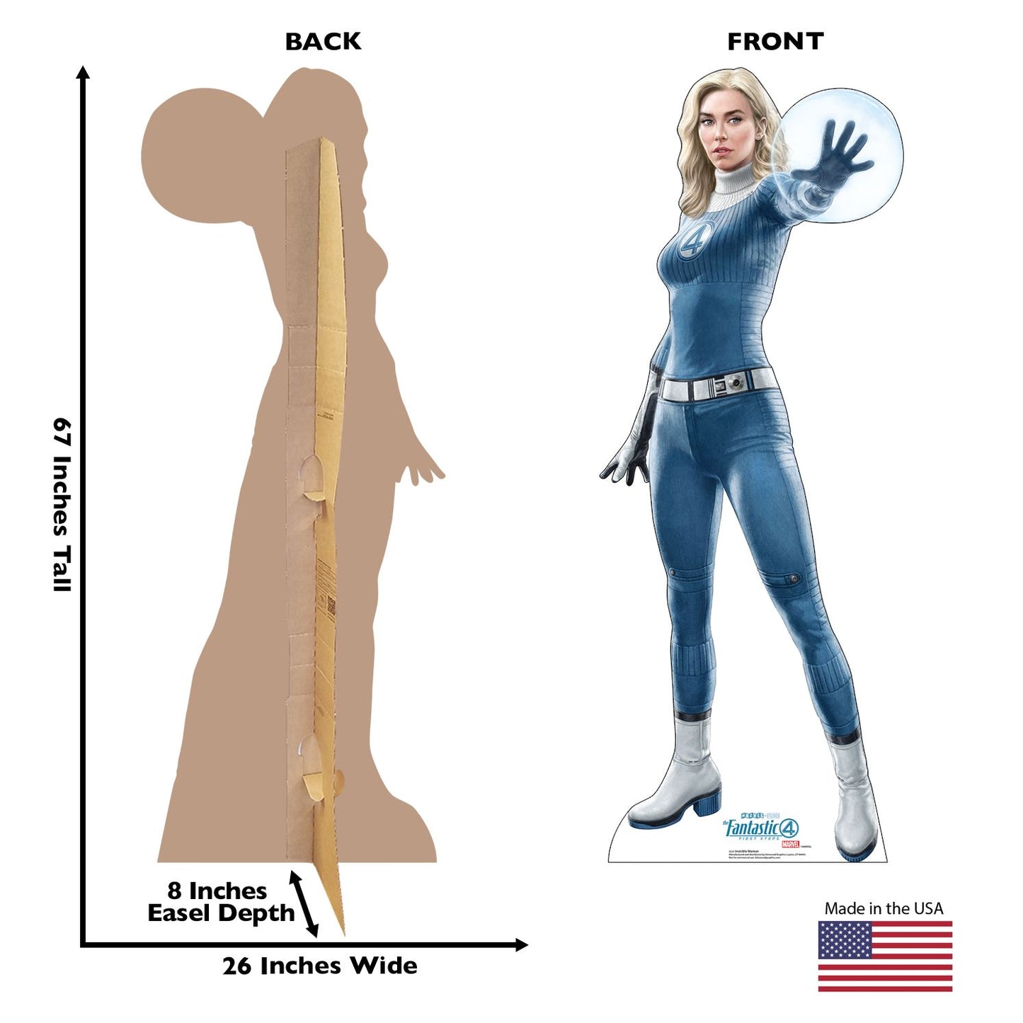 The Fantastic Four: First Steps Invisible Woman Life-Size Cardboard Cutout Standee