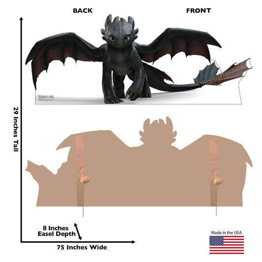 How to Train Your Dragon Live Action Toothless Standee-2