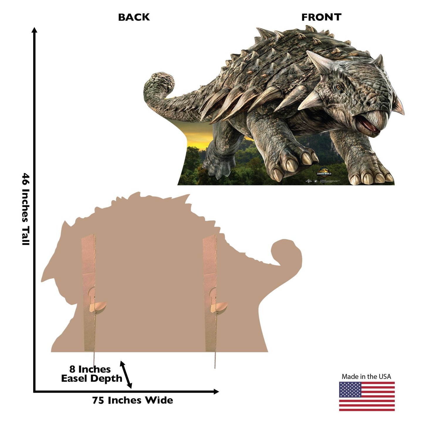 Jurassic World: Rebirth Ankylosaurus Standee