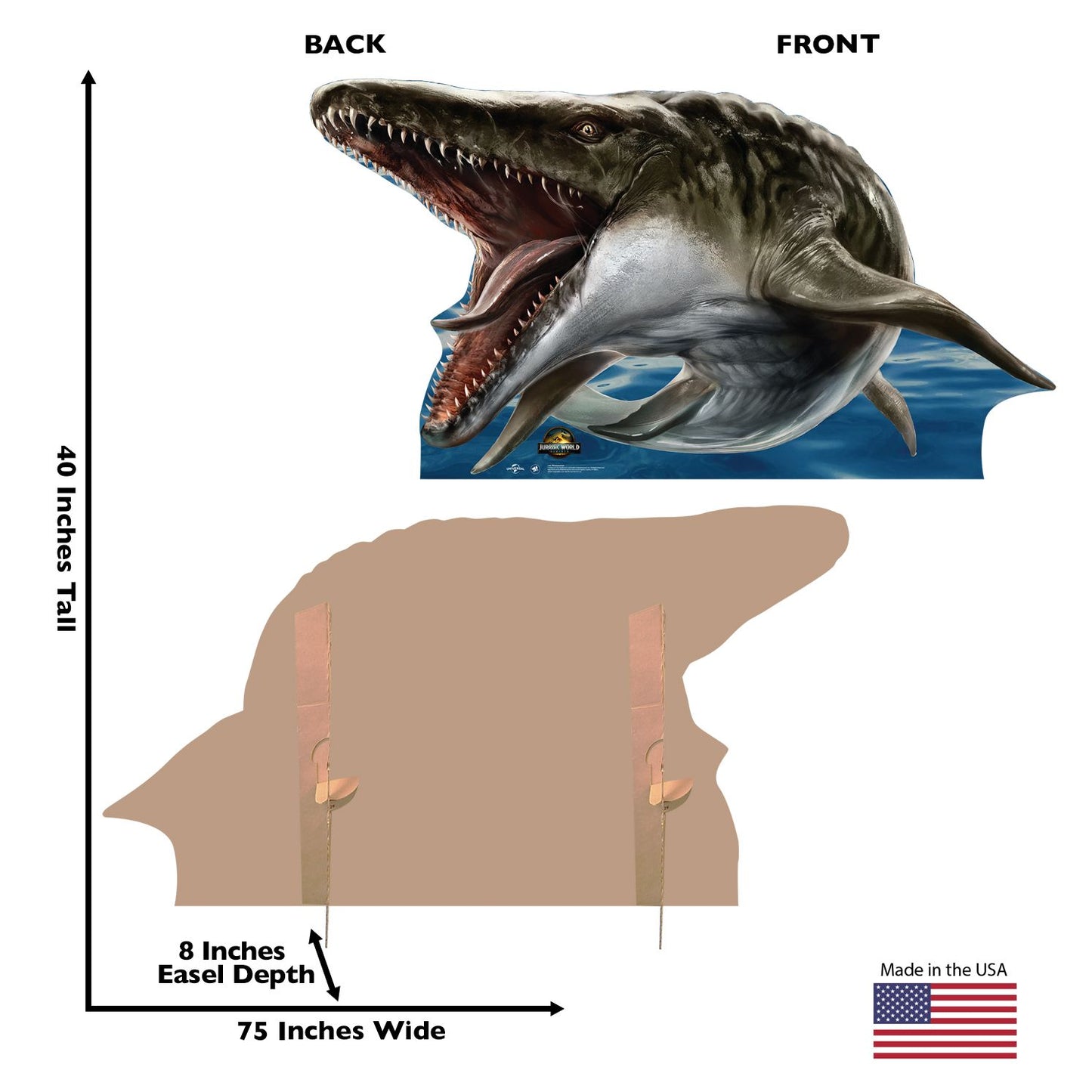 Jurassic World: Rebirth Mosasauruss Standee