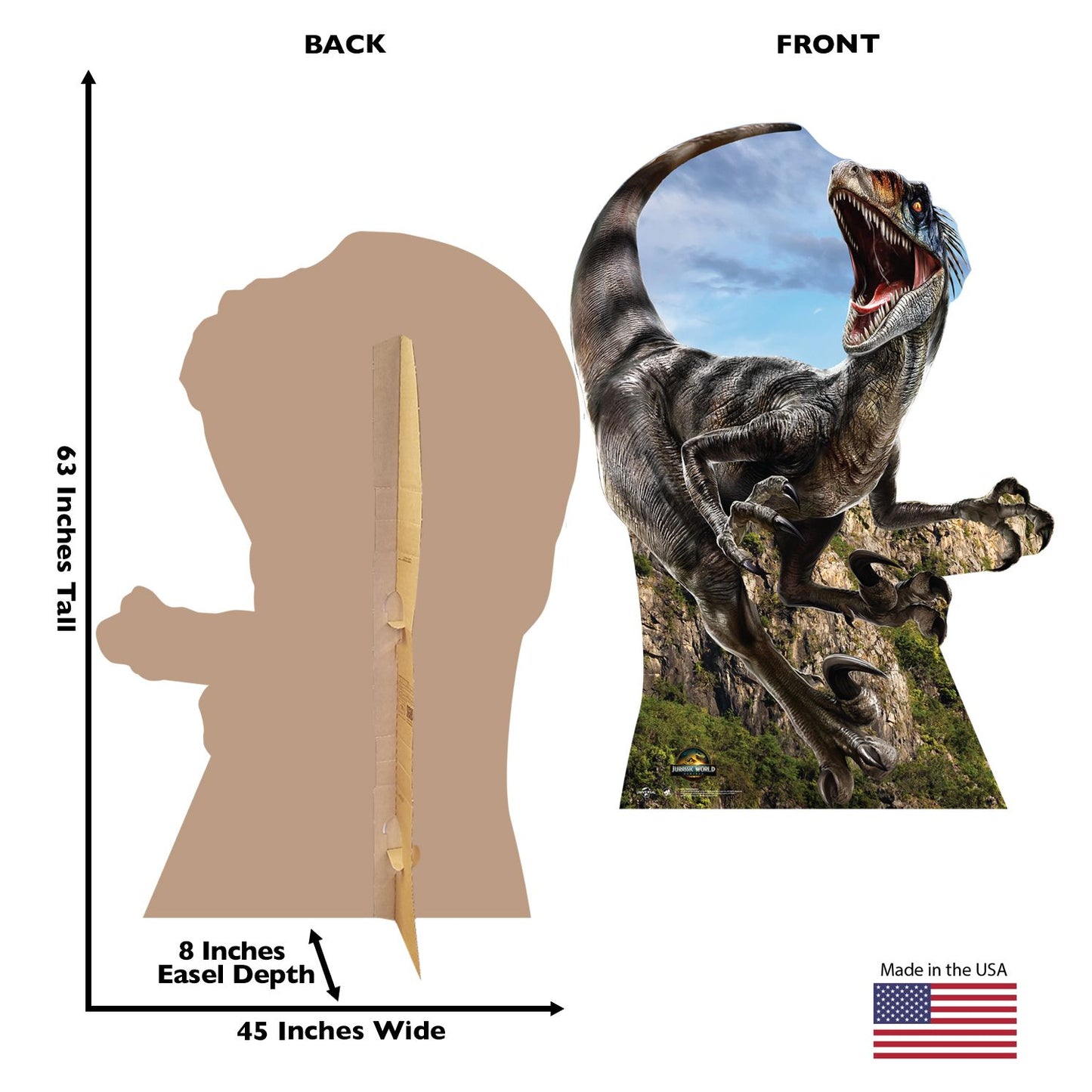 Jurassic World: Rebirth Velociraptor Standee