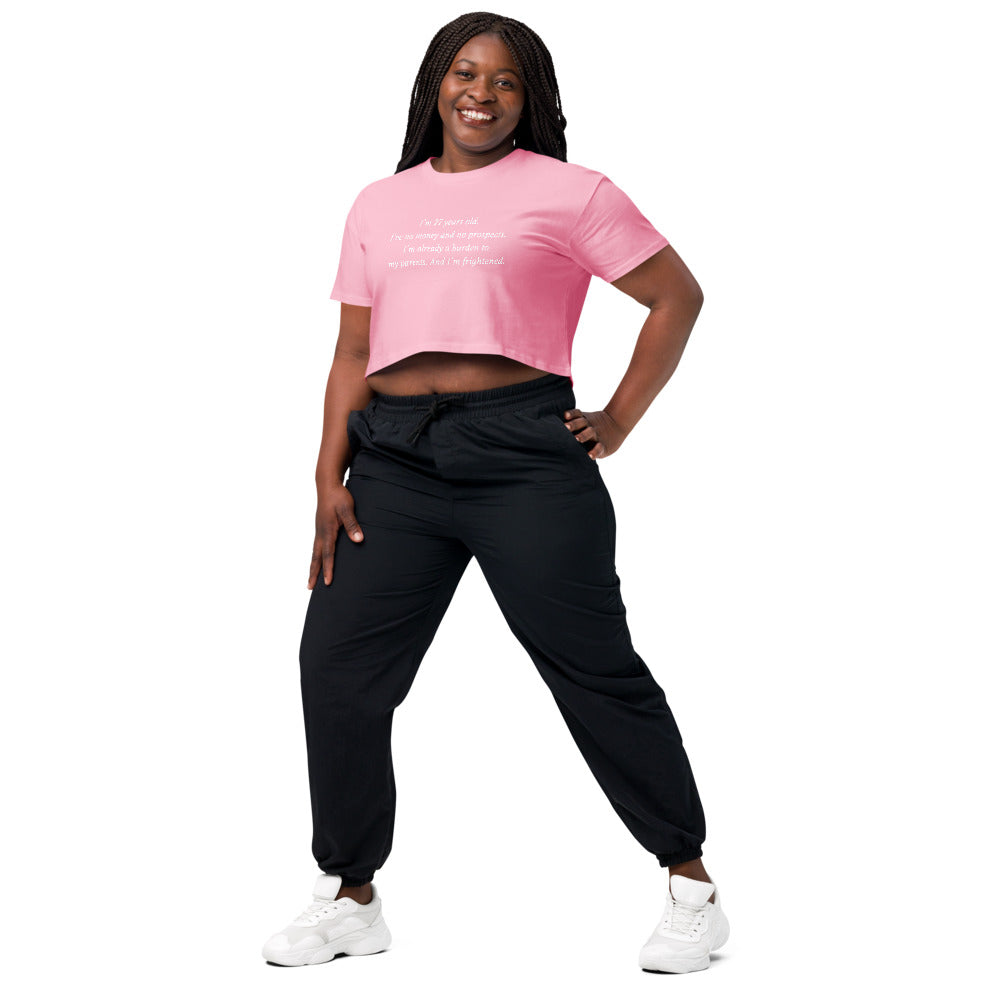 Pride & Prejudice 20th Anniversary No Money, No Prospects Women's Crop Top