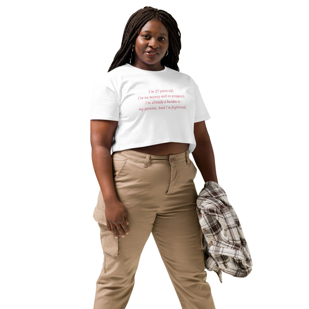 Pride & Prejudice 20th Anniversary No Money, No Prospects Women's Crop Top