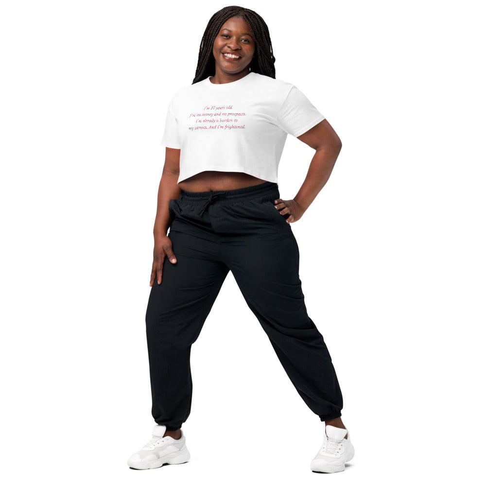 Pride & Prejudice 20th Anniversary No Money, No Prospects Women's Crop Top