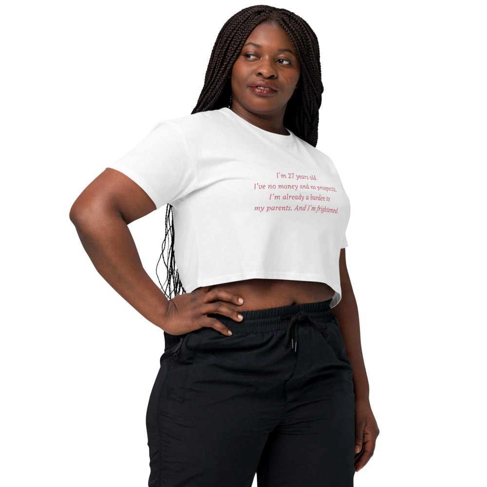 Pride & Prejudice 20th Anniversary No Money, No Prospects Women's Crop Top