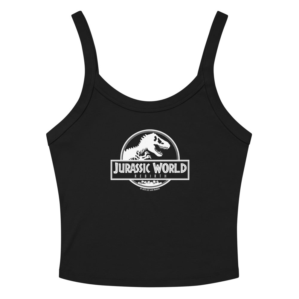 Jurassic World Rebirth Logo Women's Tank Top Solid Black Blend
