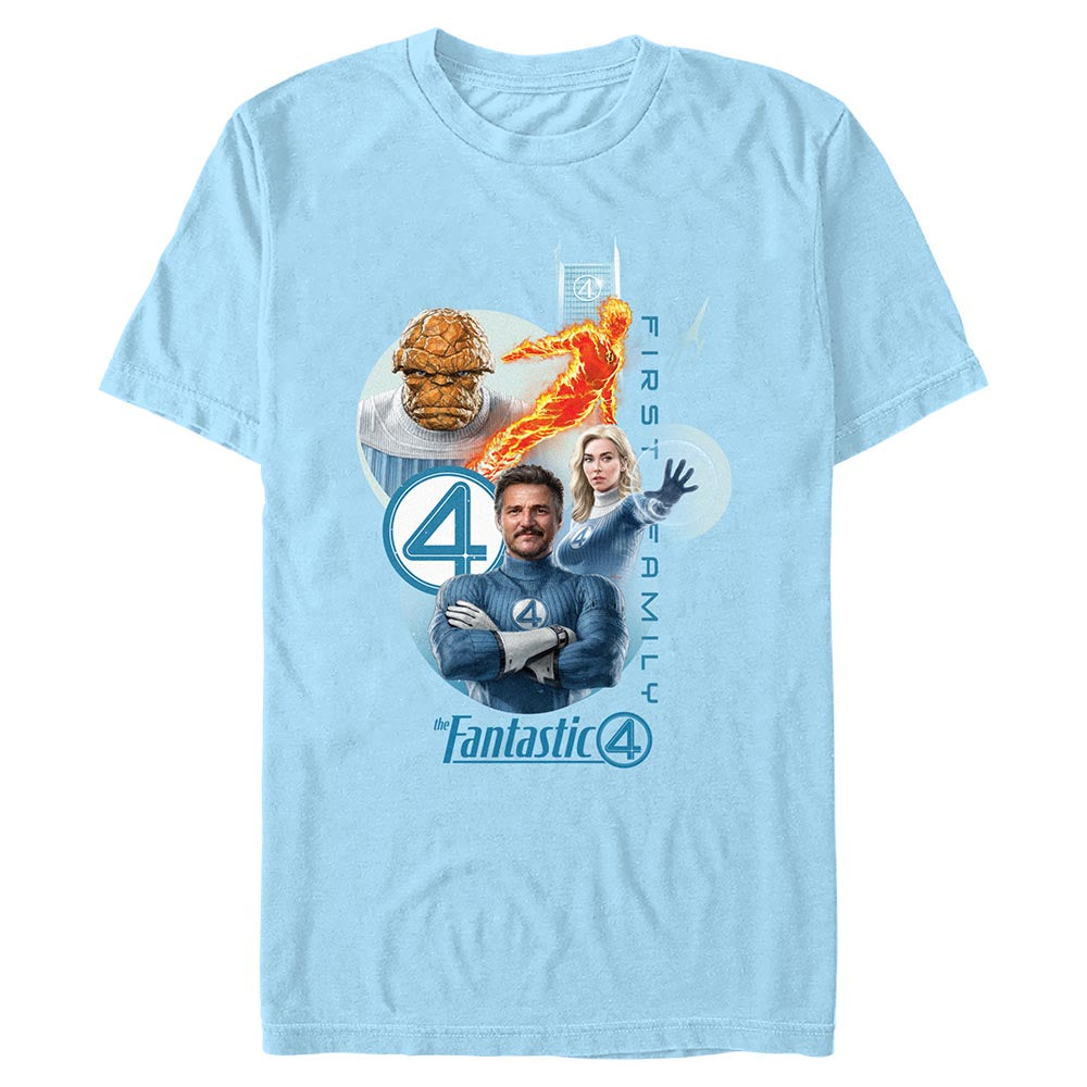Fantastic Four: First Steps First Family T-shirt Lt Blue
