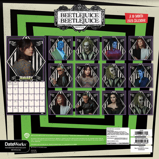 Beetlejuice Beetlejuice 2025 16-Month Wall Calendar-1